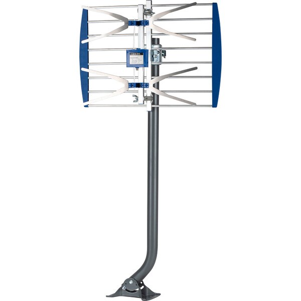 Main product image for 39" Gray Steel Antenna J-Pipe with Steel Mounting Plate210-539